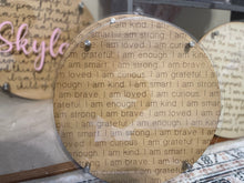 Load image into Gallery viewer, Affirmation Rounds with Name