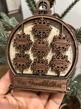 Load image into Gallery viewer, Family Christmas Ornament - Snowglobe