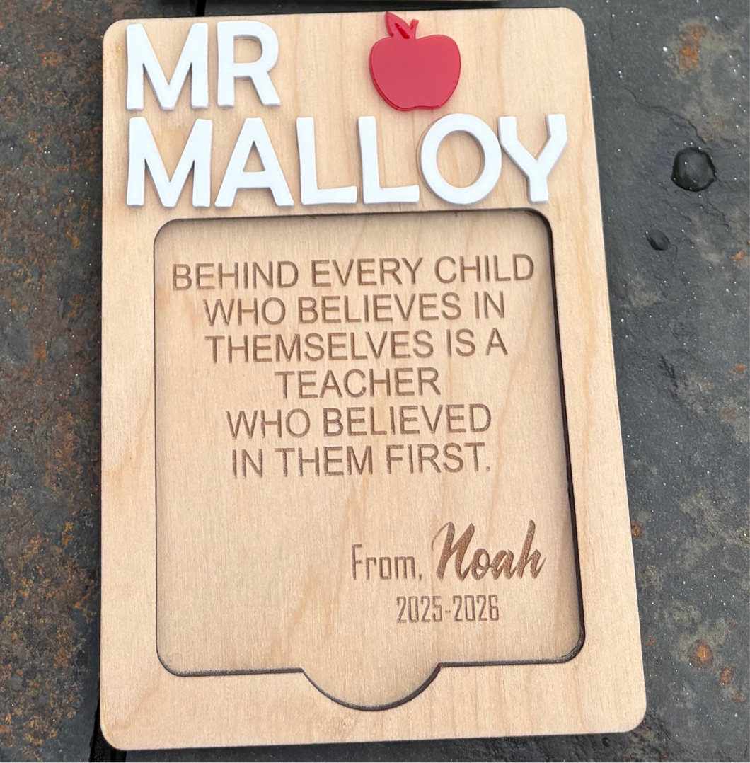 Small post it note holder for Teacher Appreciation