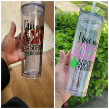 Load and play video in Gallery viewer, Custom Skinny Acrylic Tumbler 18oz
